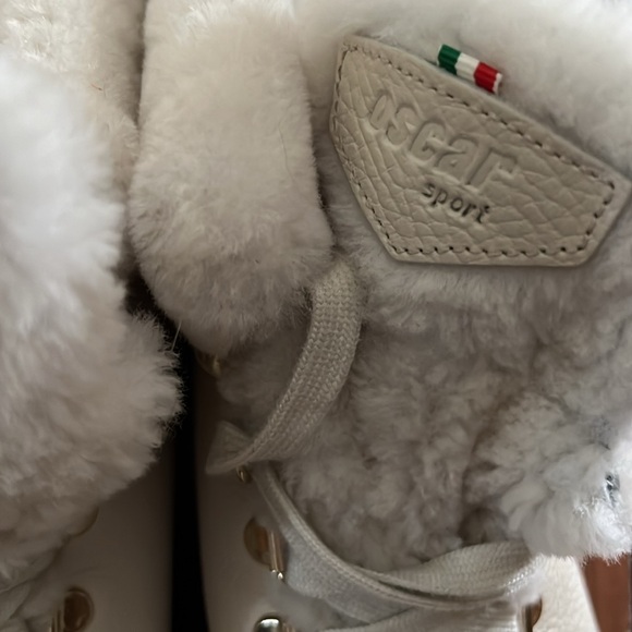 Oscar Sport Leather Ankle Combat Boots Neutrals - Picture 6 of 7